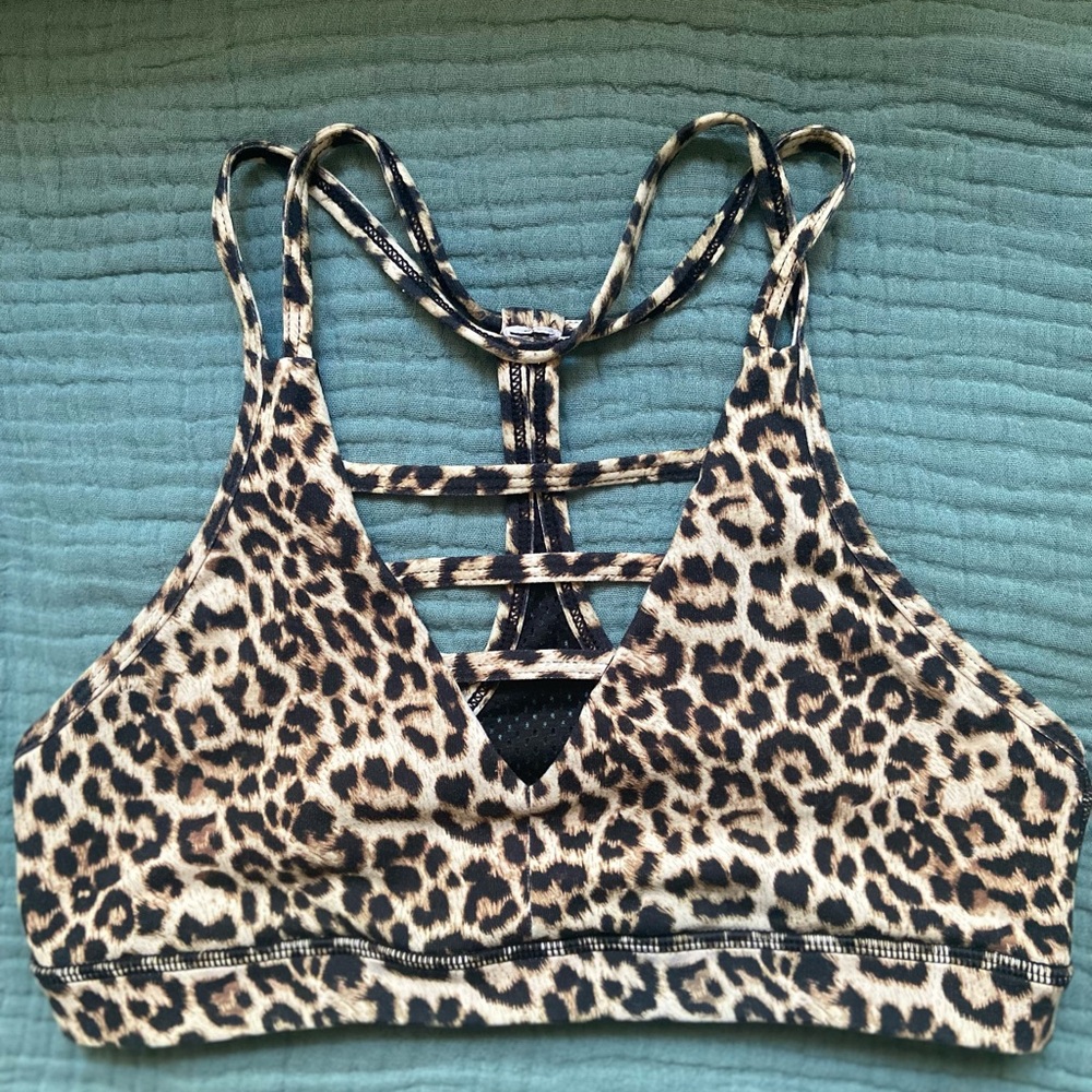 ZYIA Leopard Print Sports Bra